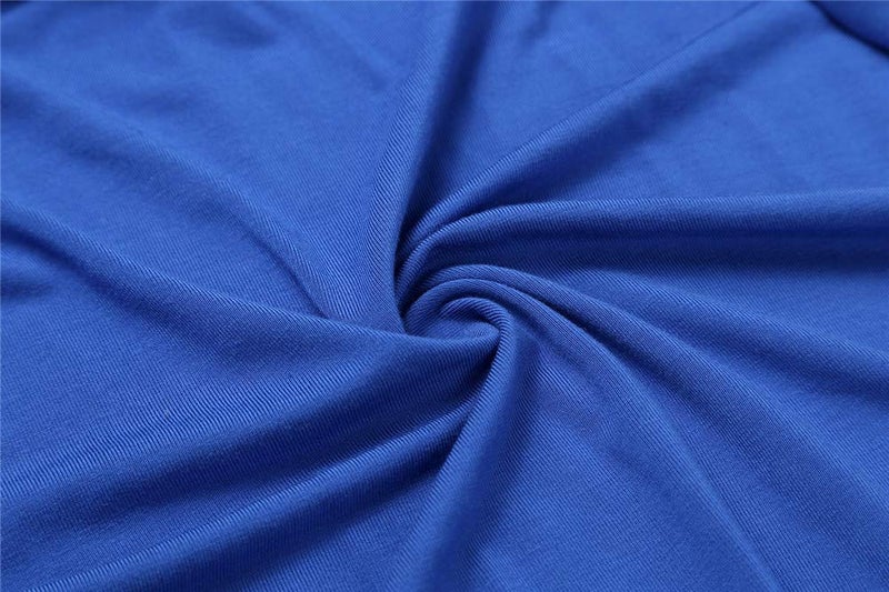 MissNina Women's Kimono Robes Maternity Long Bathrobes Soft Dressing Gown Loungewear,Blue - Image 5
